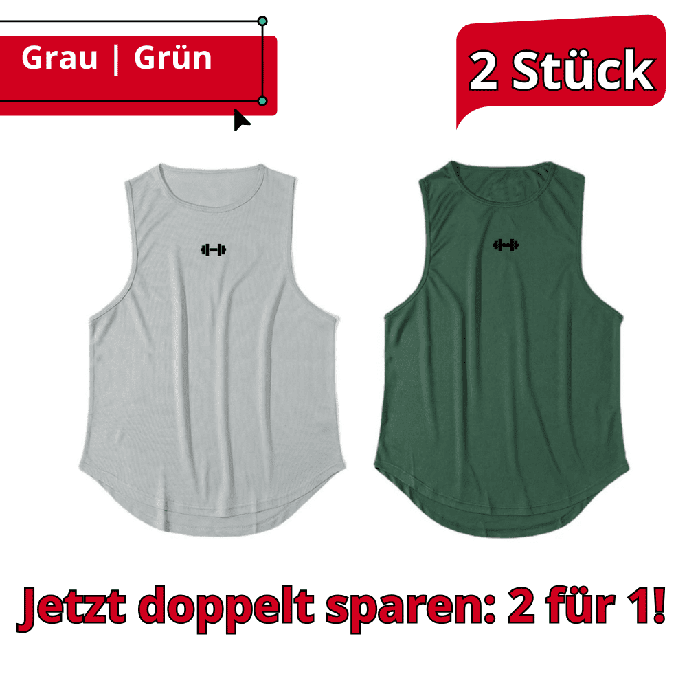 Fitness-Style für Männer – 2er-Pack Tanktops!