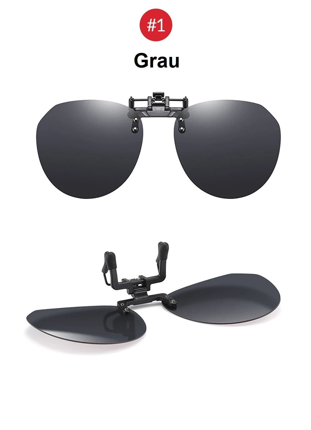 Neuartiger Rundclip für Sonnenbrillen