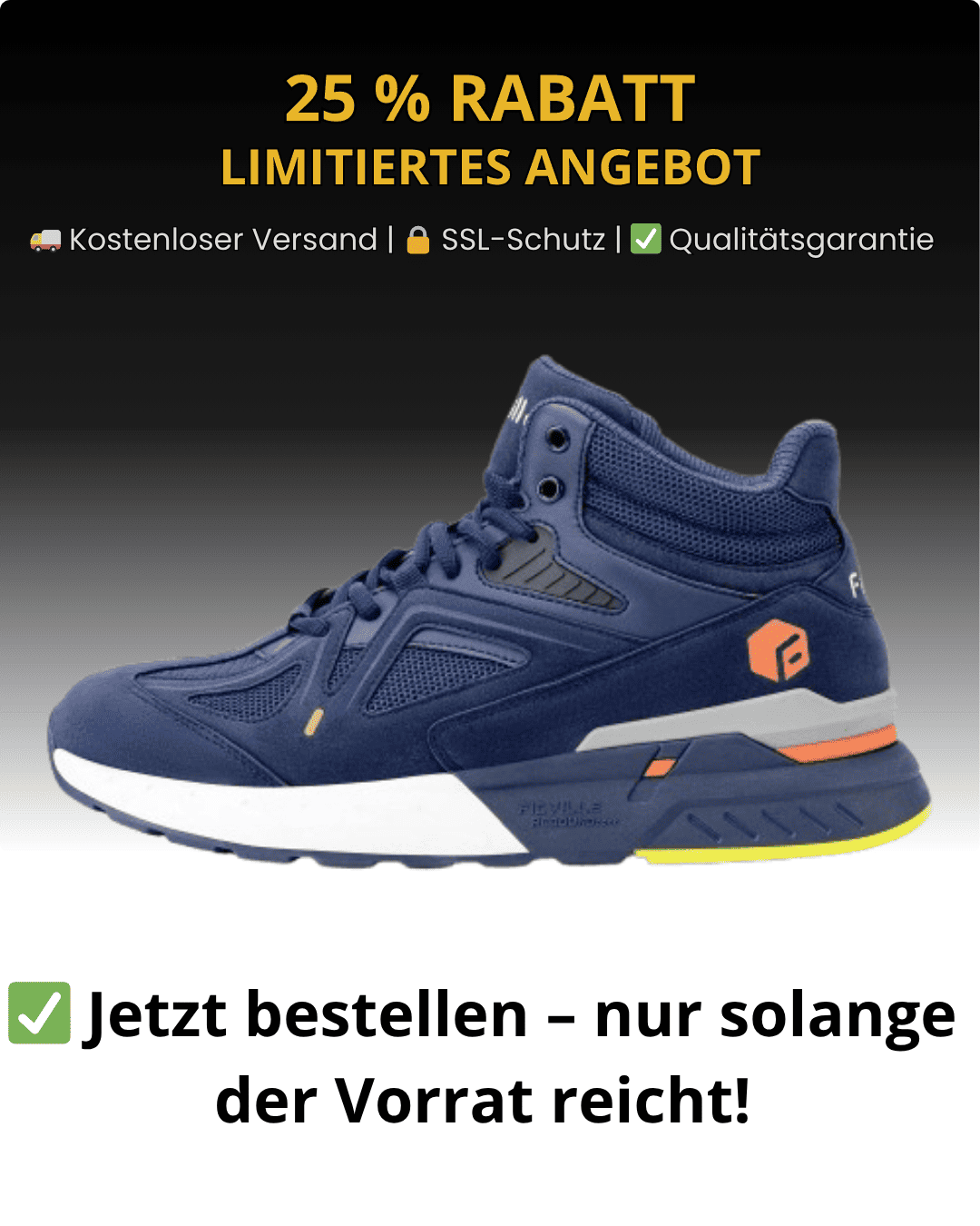 FitVille Herren High-Top Rebound Core Wanderschuhe V4