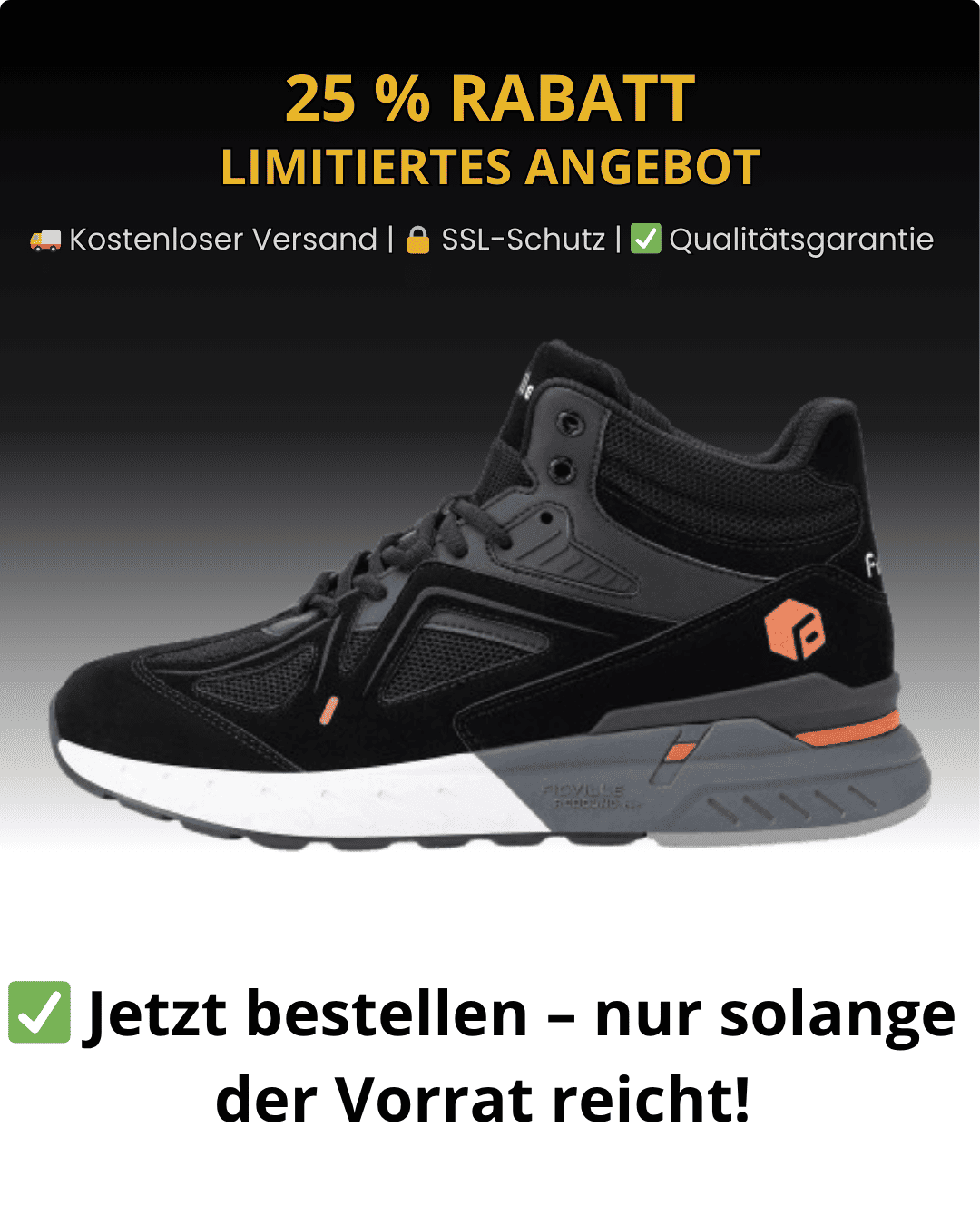FitVille Herren High-Top Rebound Core Wanderschuhe V4